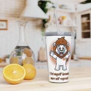 Tiger Tumbler w/ Straw