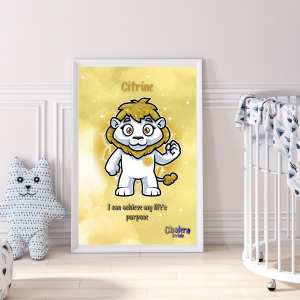 Chakra Pride Citrine Poster