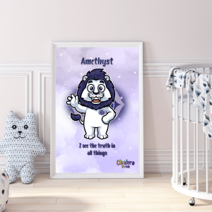 Chakra Pride Amethyst Poster
