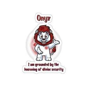 Onyx Selenite Die-Cut Sticker